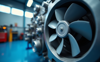 Comparative Analysis of Cooling Fans for Motor Performance