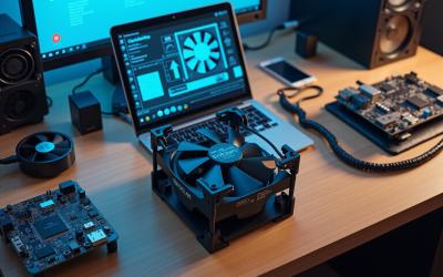 4 Small Blower Fans 120V for Efficient Electronics Cooling